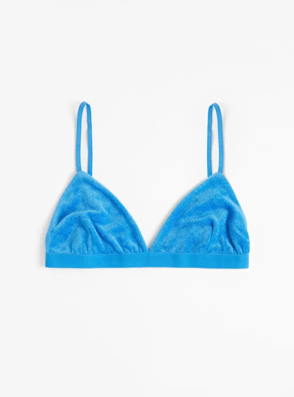 Mississippi Velour Bra Zinn Blue made by Baserange