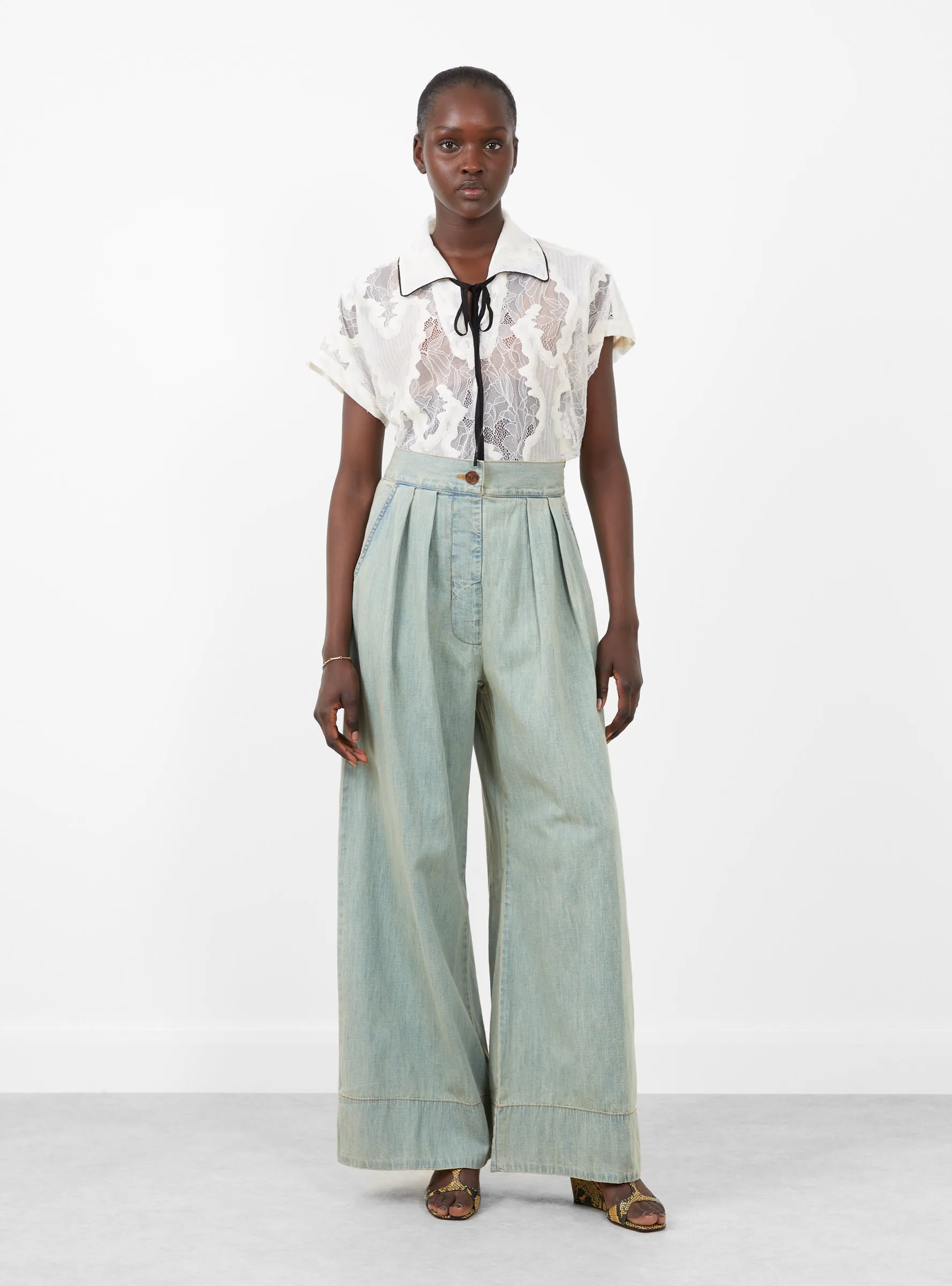 Coxsone Pant Khaki Indigo sold by Garbstore product image thumbnail 2