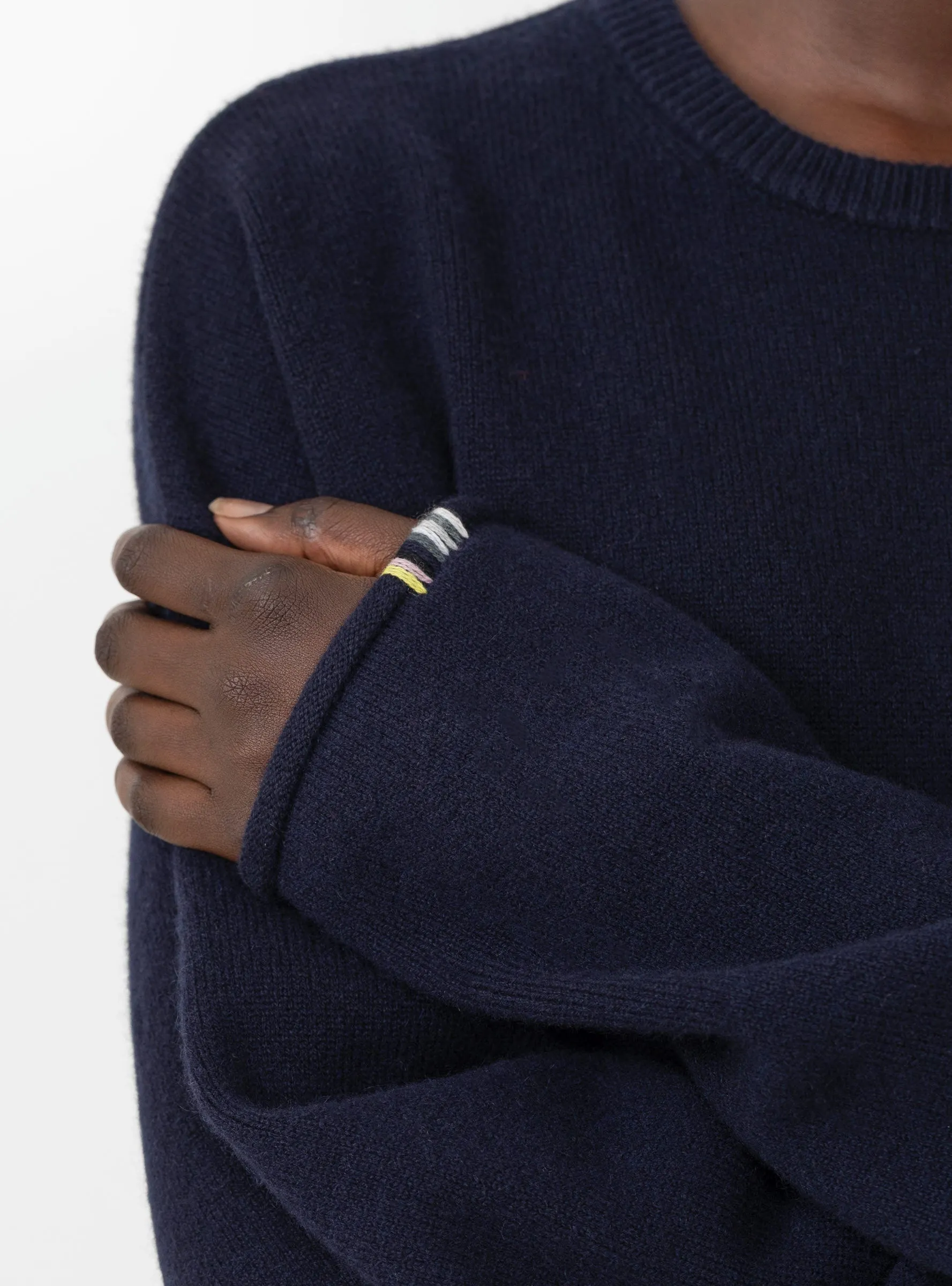 No 426 Comfy Knit Jumper Navy sold by Garbstore product image thumbnail 5
