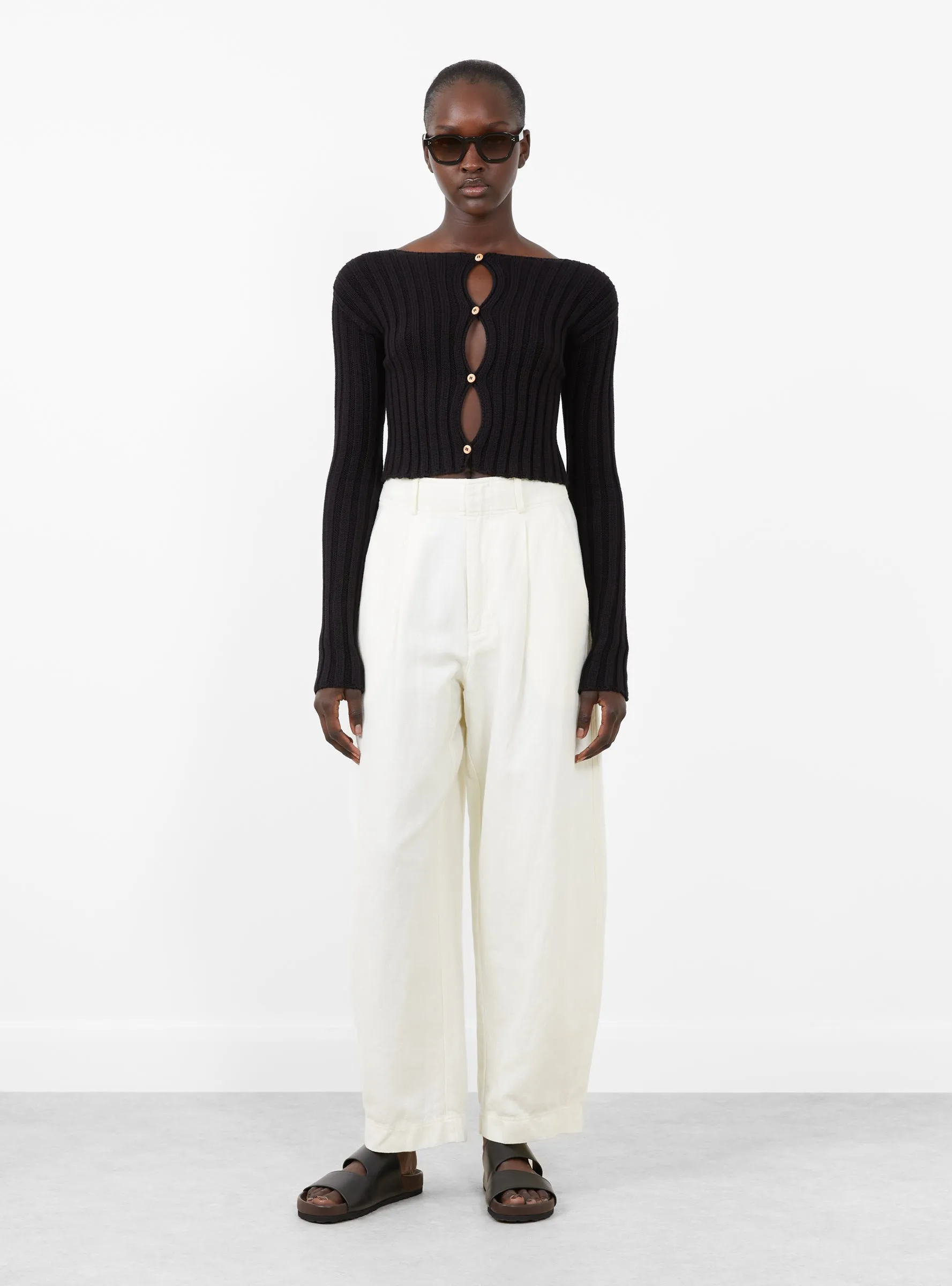 Macau Cardigan Black sold by Garbstore product image thumbnail 2