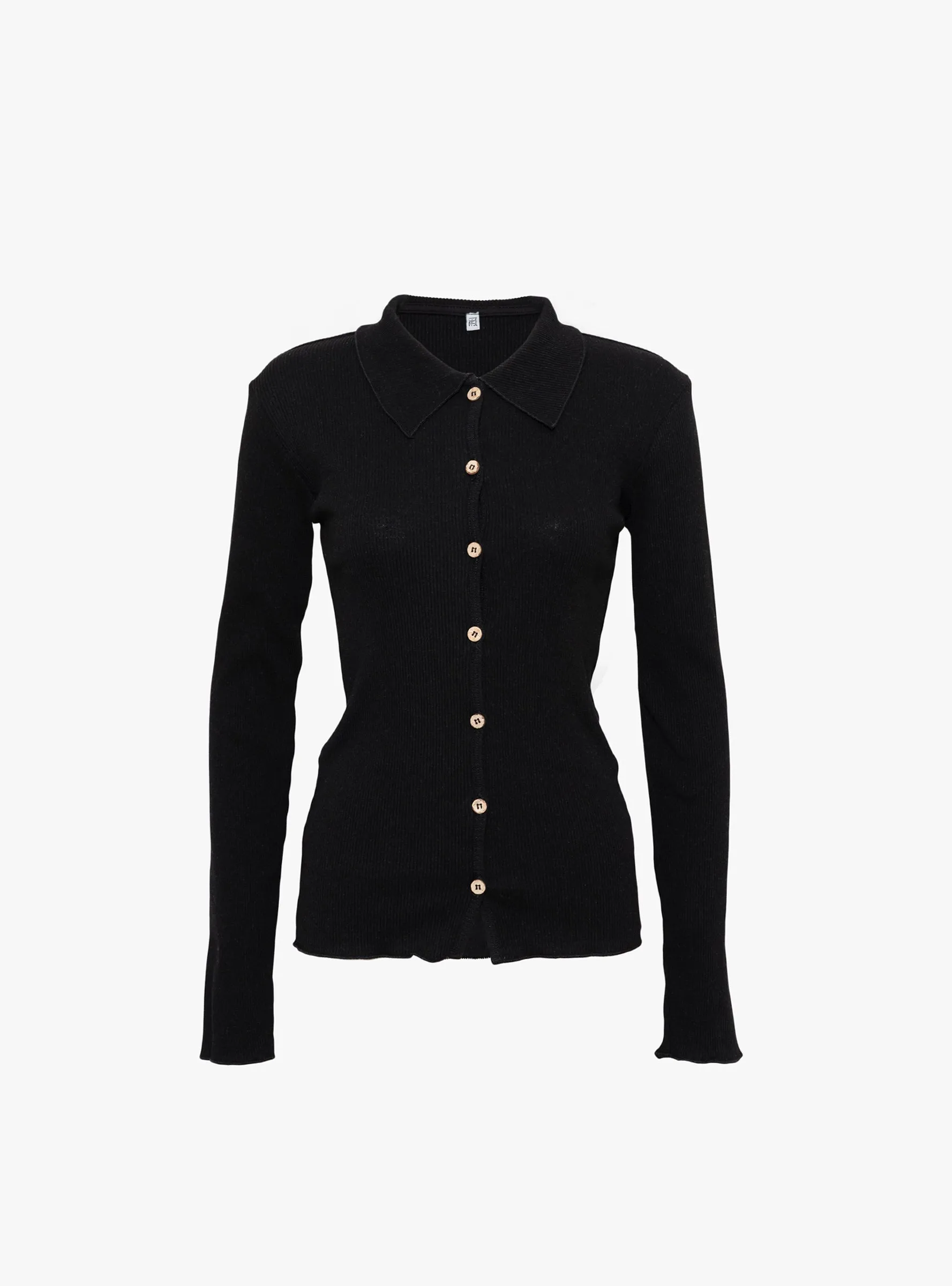 Iso Knit Shirt Black sold by Garbstore