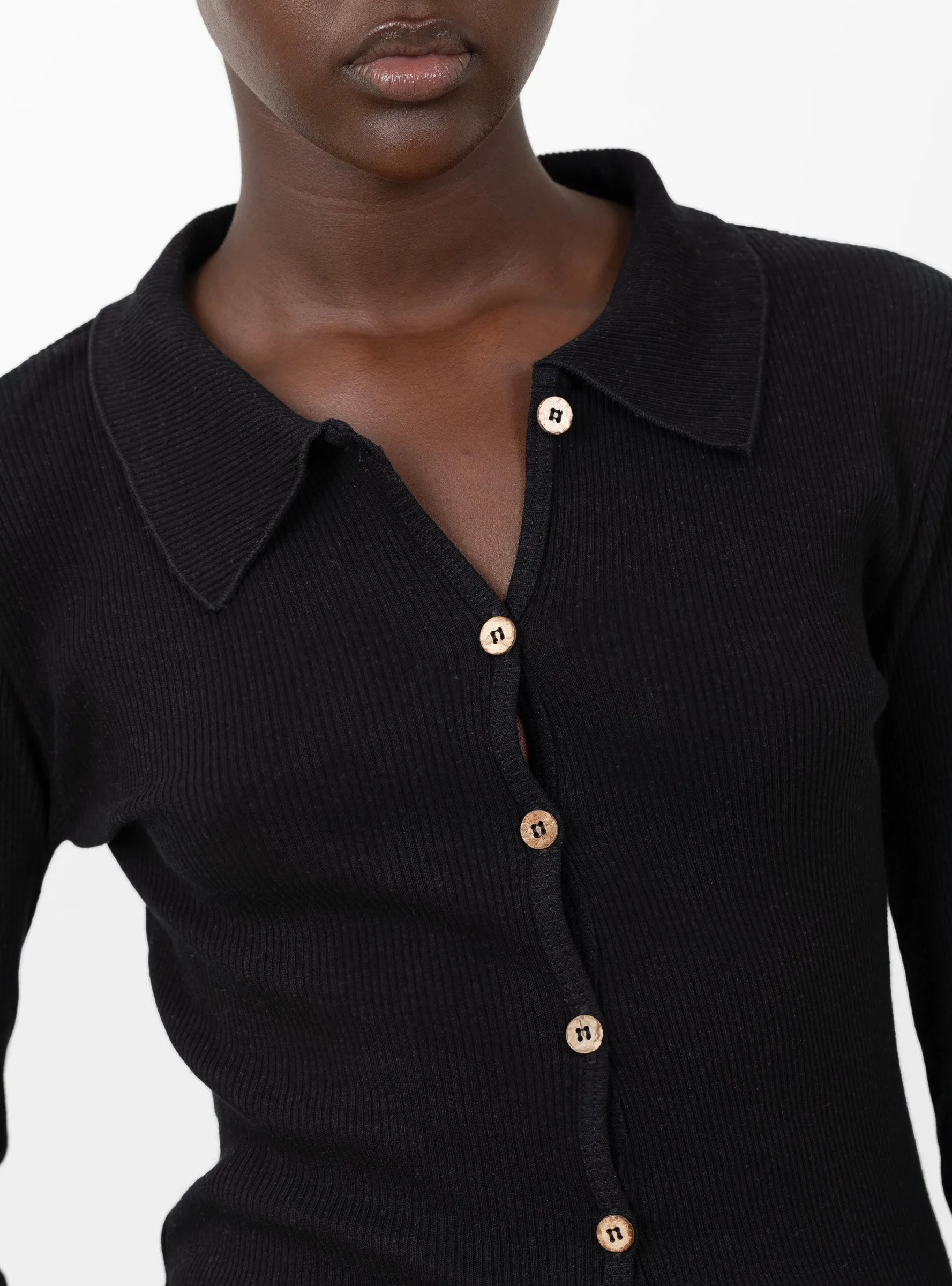 Iso Knit Shirt Black sold by Garbstore product image thumbnail 5