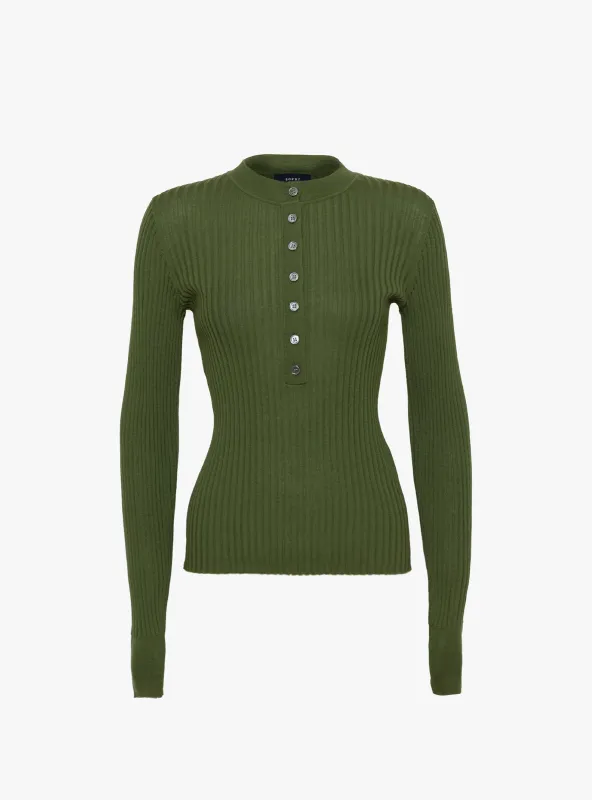 Buffalo Top Vert Olive made by soeur