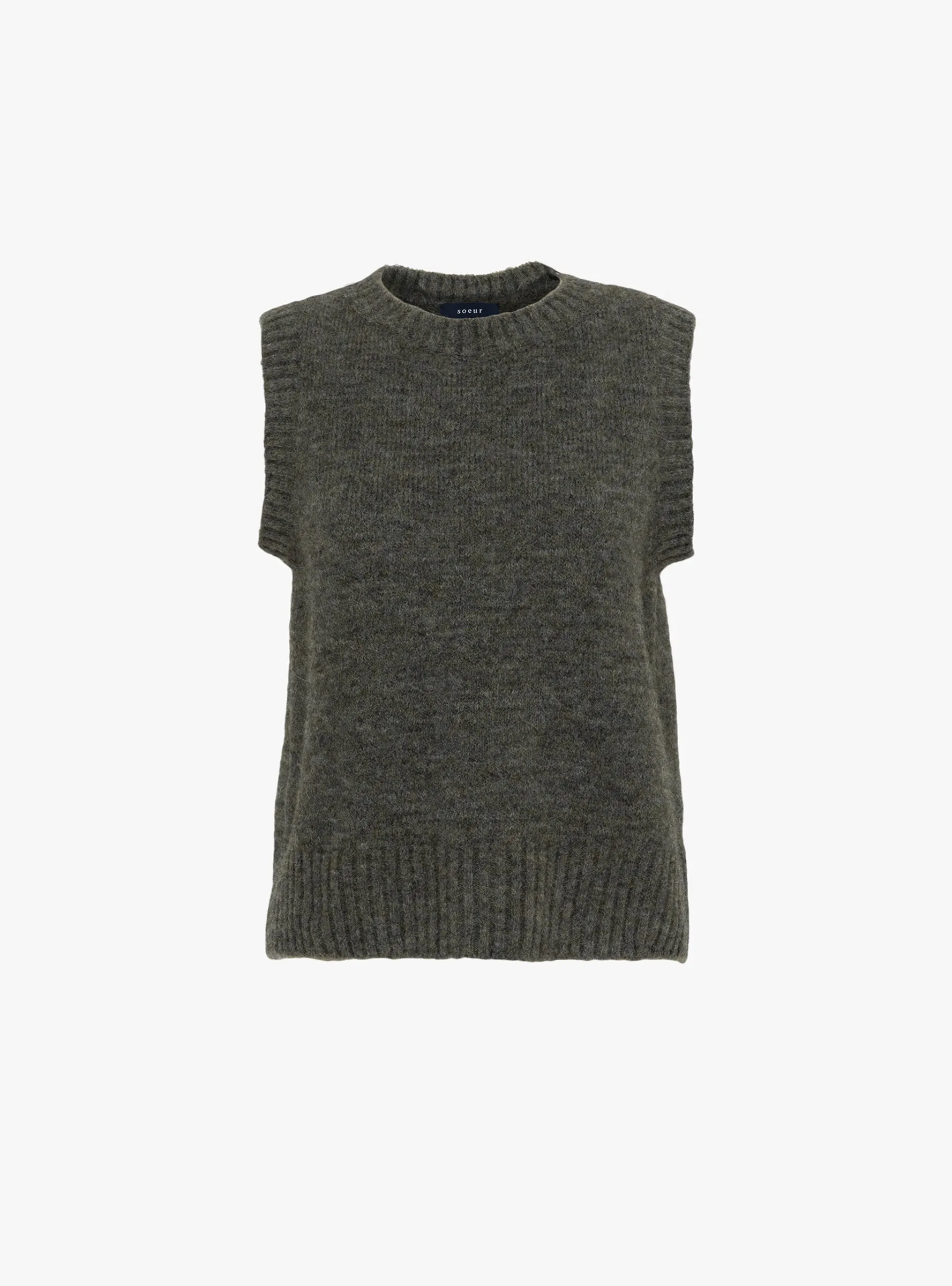 Namaste Knit Vest Heather Grey sold by Garbstore