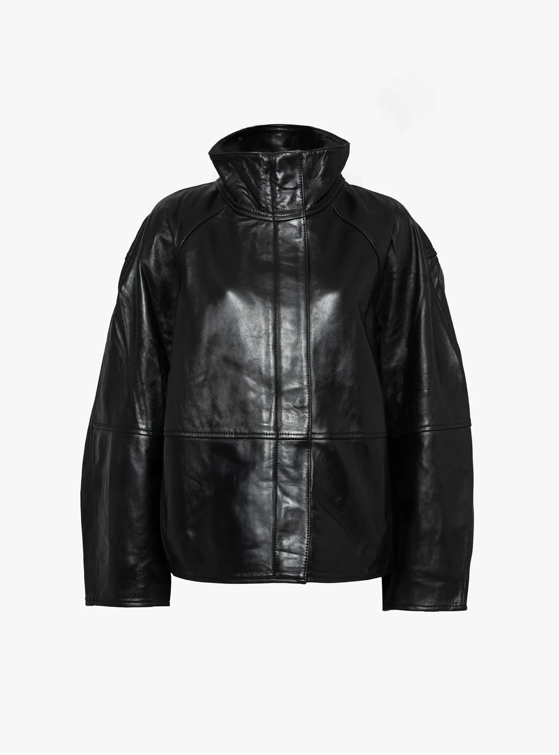 Gamma Leather Jacket Black sold by Garbstore