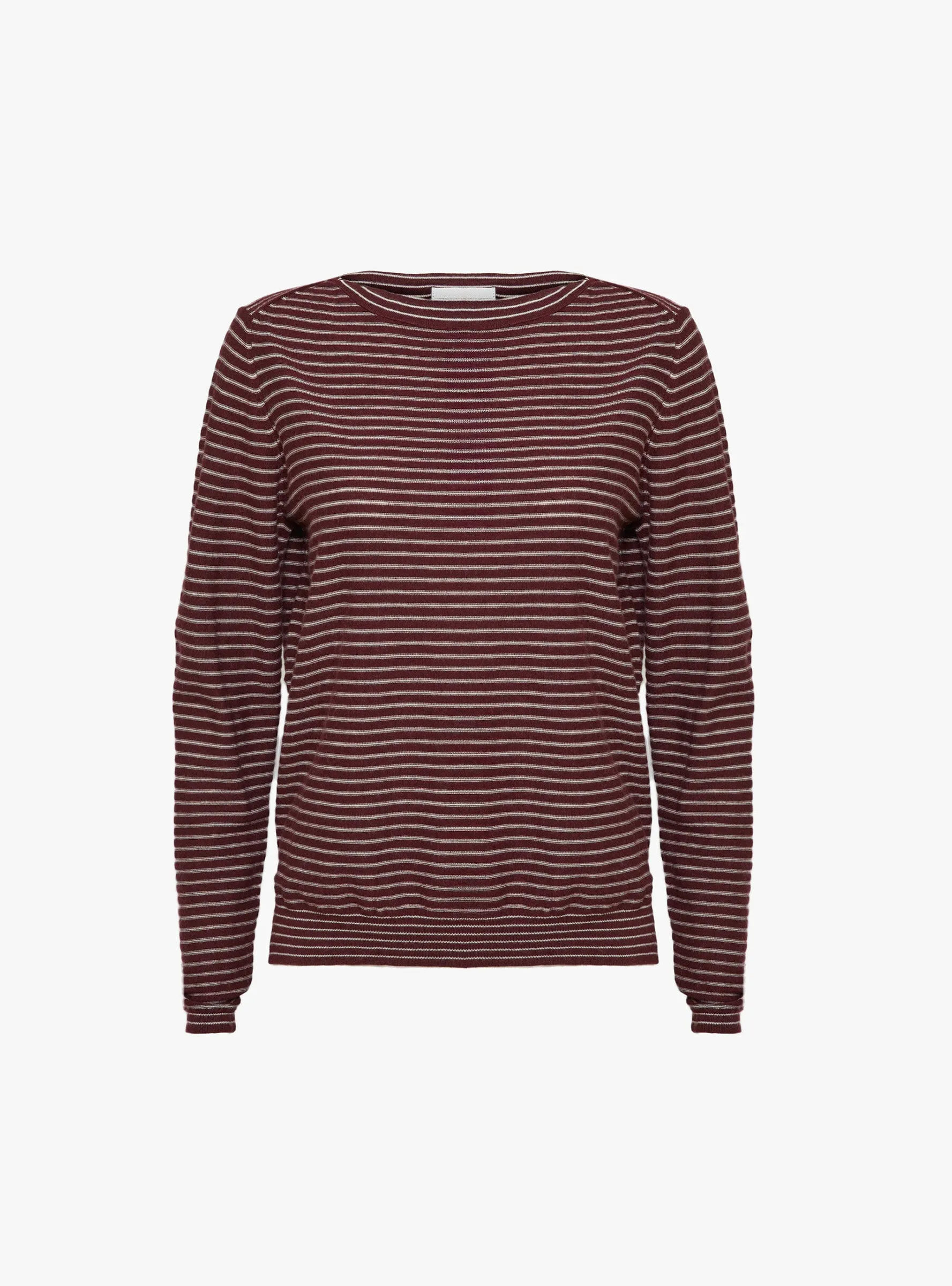 Gop Knit Jumper Burgundy Stripe sold by Garbstore