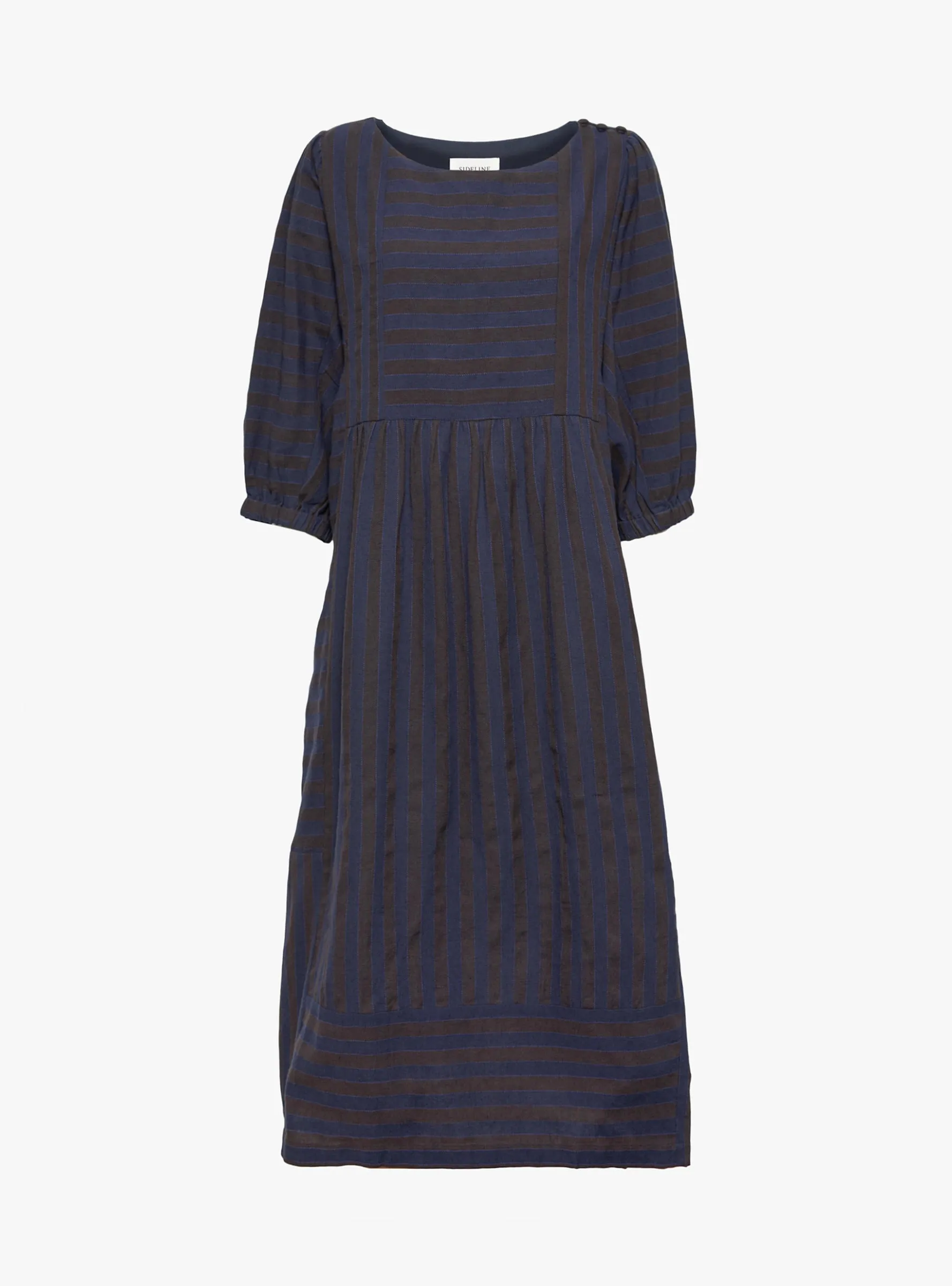 Betsy Dress Navy Stripe sold by Garbstore