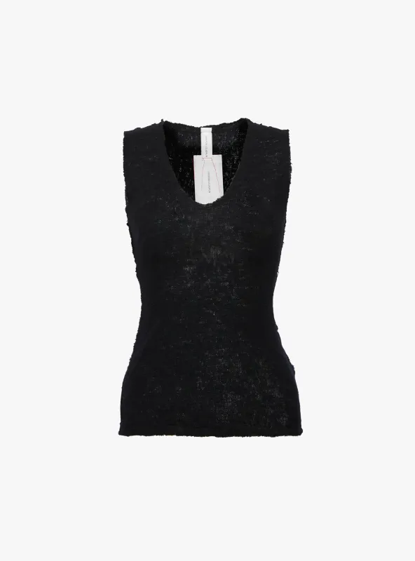 Bryndis Knit Vest Black made by Garbstore