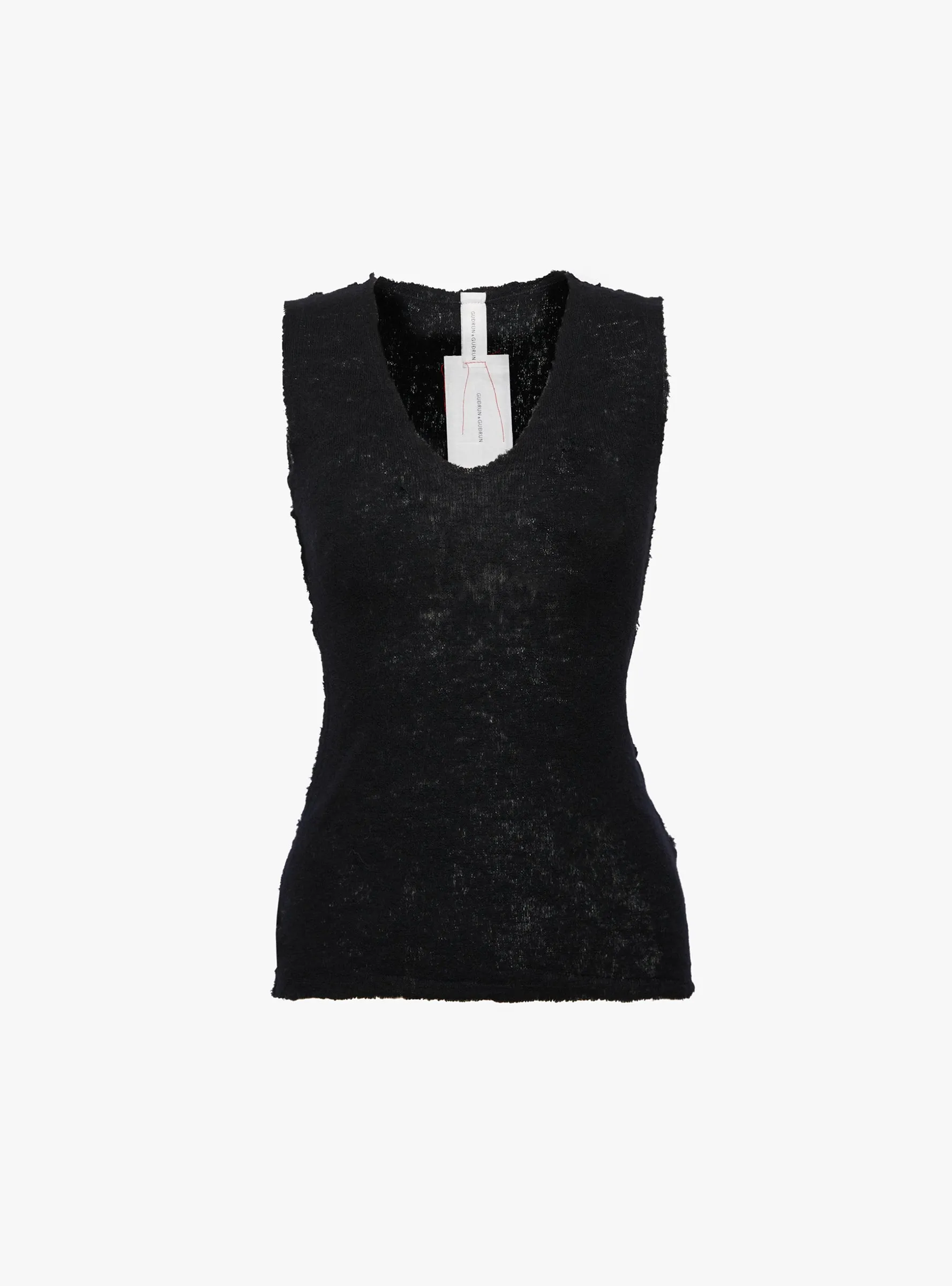 Bryndis Knit Vest Black sold by Garbstore
