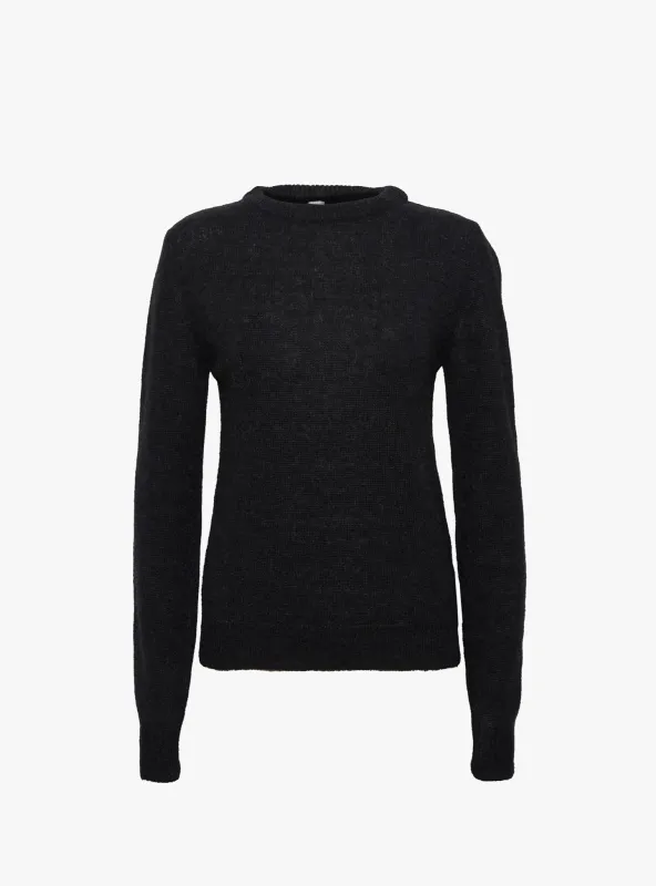 Kind Cashmere Round Neck Jumper Black sold by Garbstore