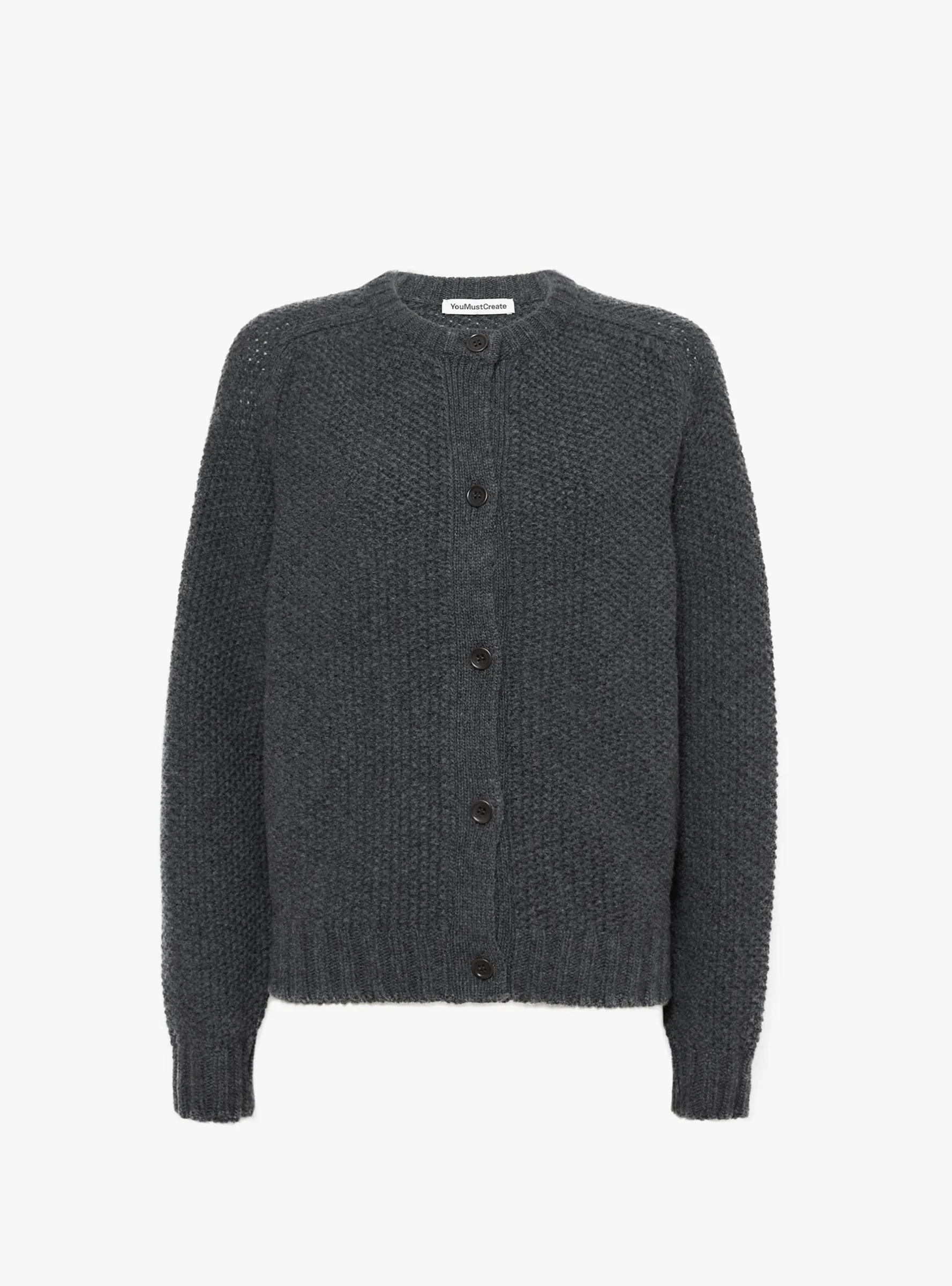 Atomic Cardigan Charcoal sold by Garbstore