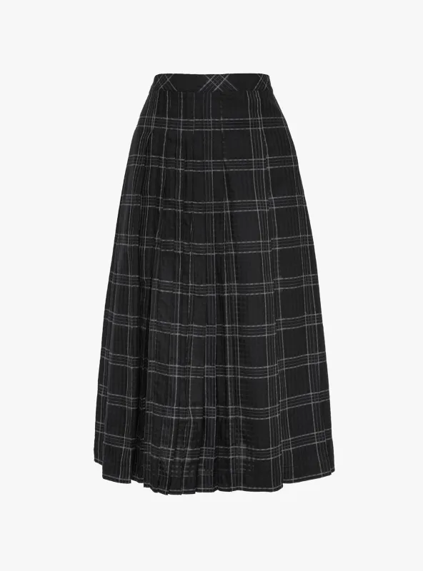 Rosetta Skirt Navy Black and Grey sold by Garbstore