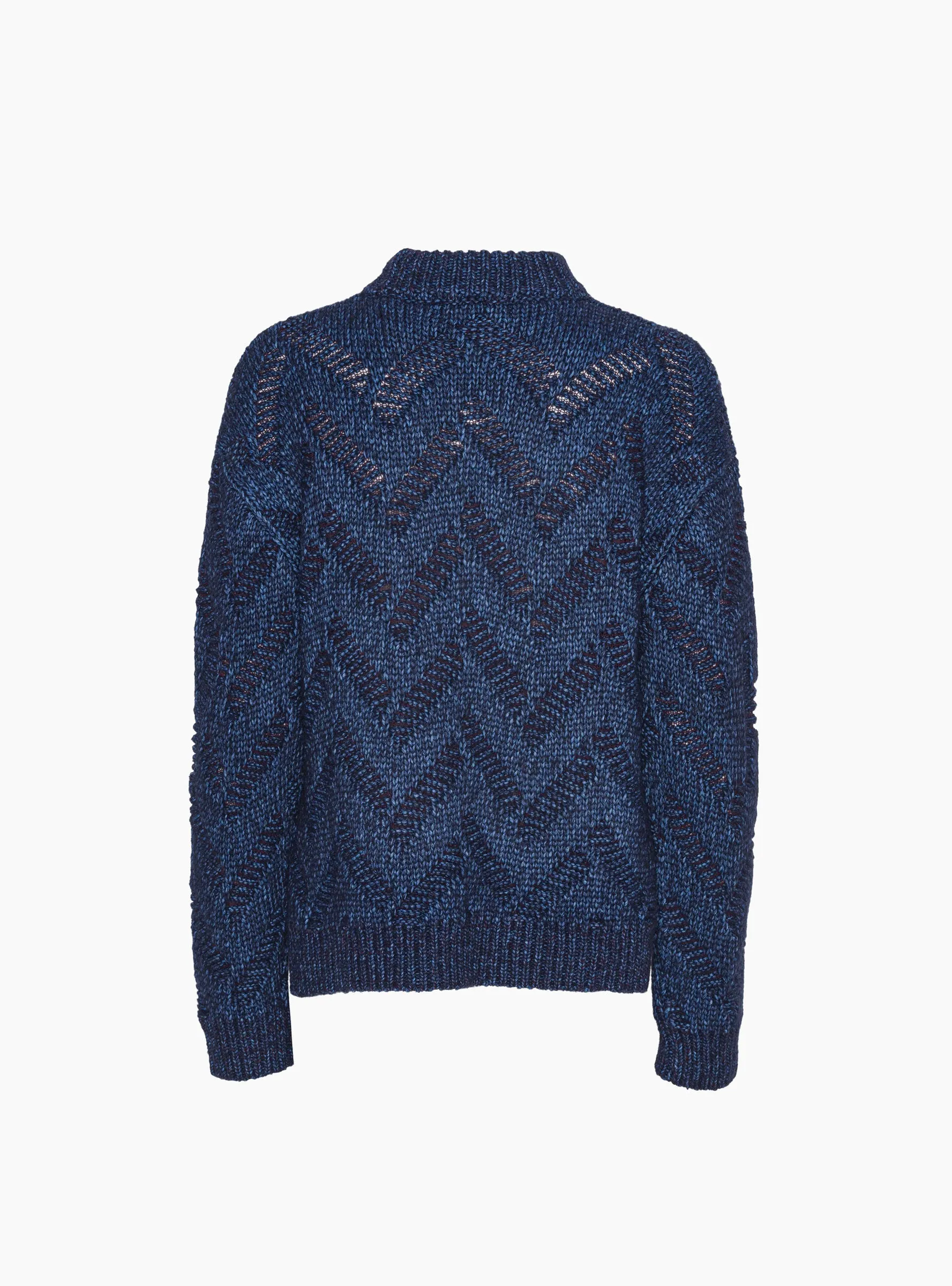 Flat Knitted Jumper Flat Navy sold by Garbstore product image thumbnail 3