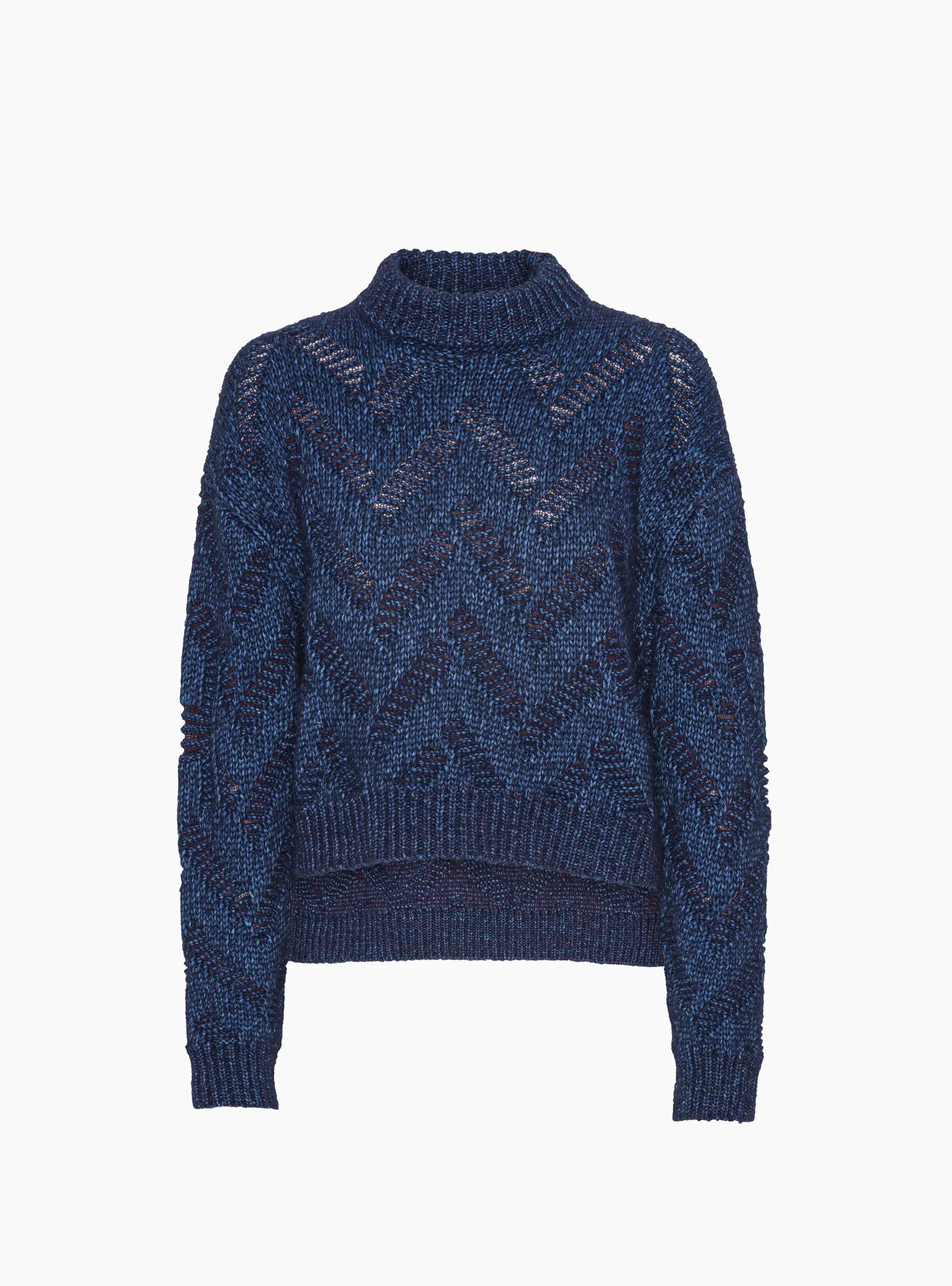 Flat Knitted Jumper Flat Navy sold by Garbstore