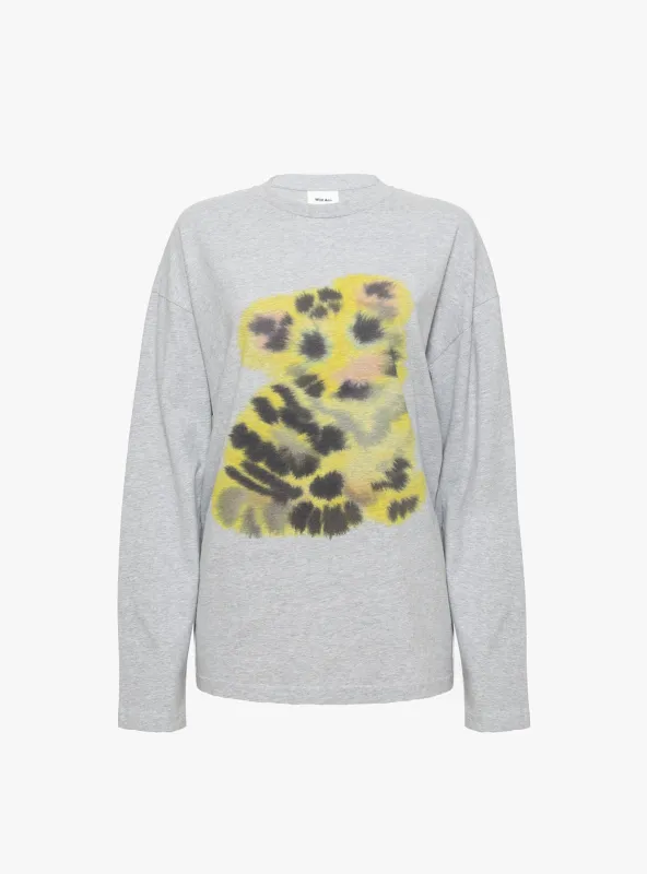 Tiger Long Sleeve T-Shirt Heather Grey sold by Garbstore
