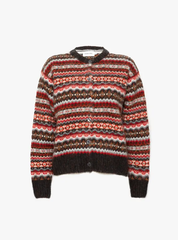 Lola Cardigan Black Mix sold by Garbstore