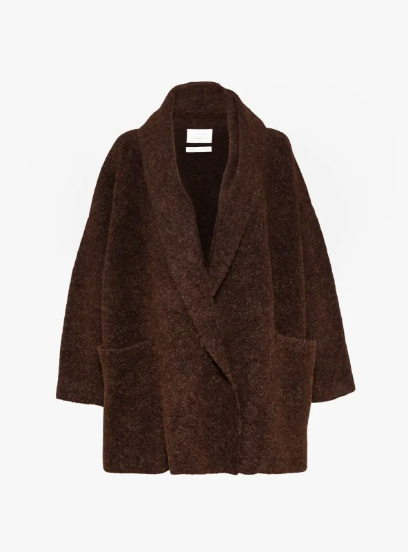 Double Faced Coat Merlot made by Lauren Manoogian