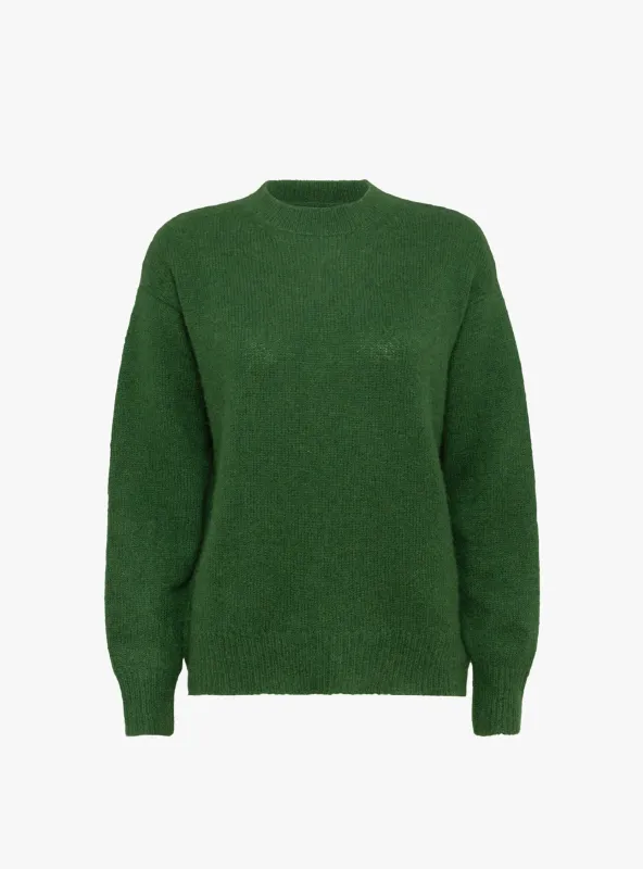Nimbus Cropped Crew Neck Jumper Cedar made by Garbstore