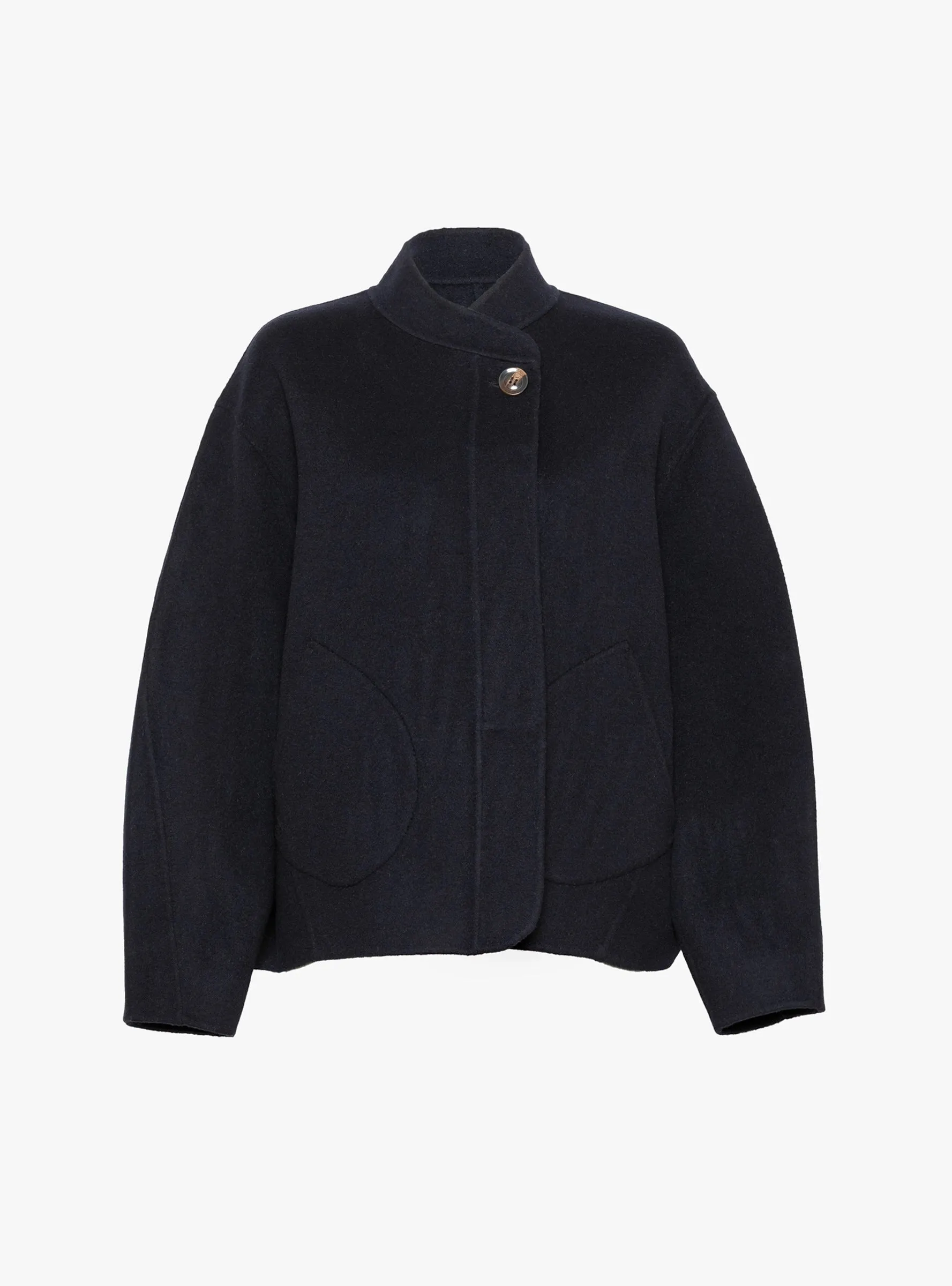 Windsor Coat Deep Navy sold by Garbstore