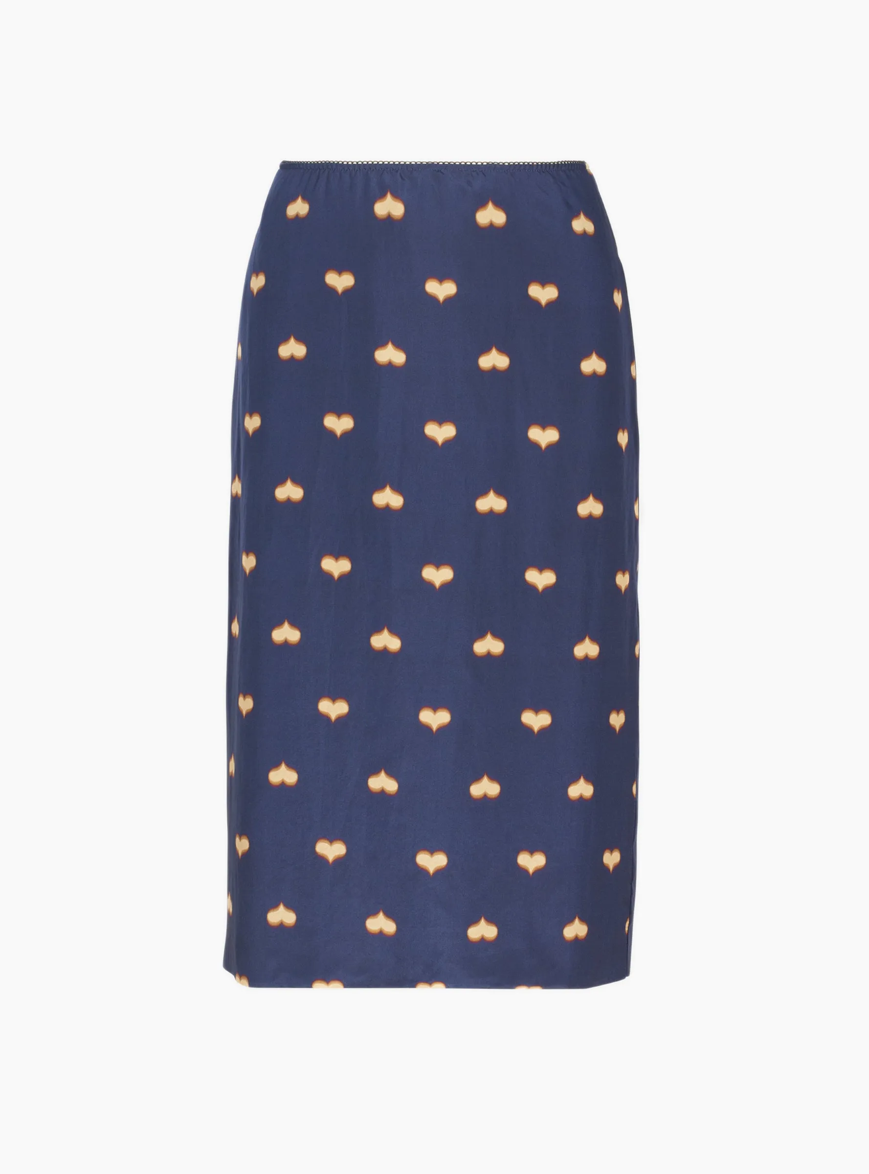 Baldera Silk Skirt Navy sold by Garbstore