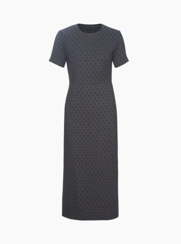 Yanet Dress Evergreen Multi sold by Garbstore