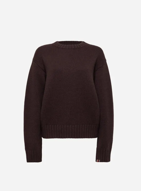 No.373 Oldie Jumper Dark Brown made by extreme cashmere