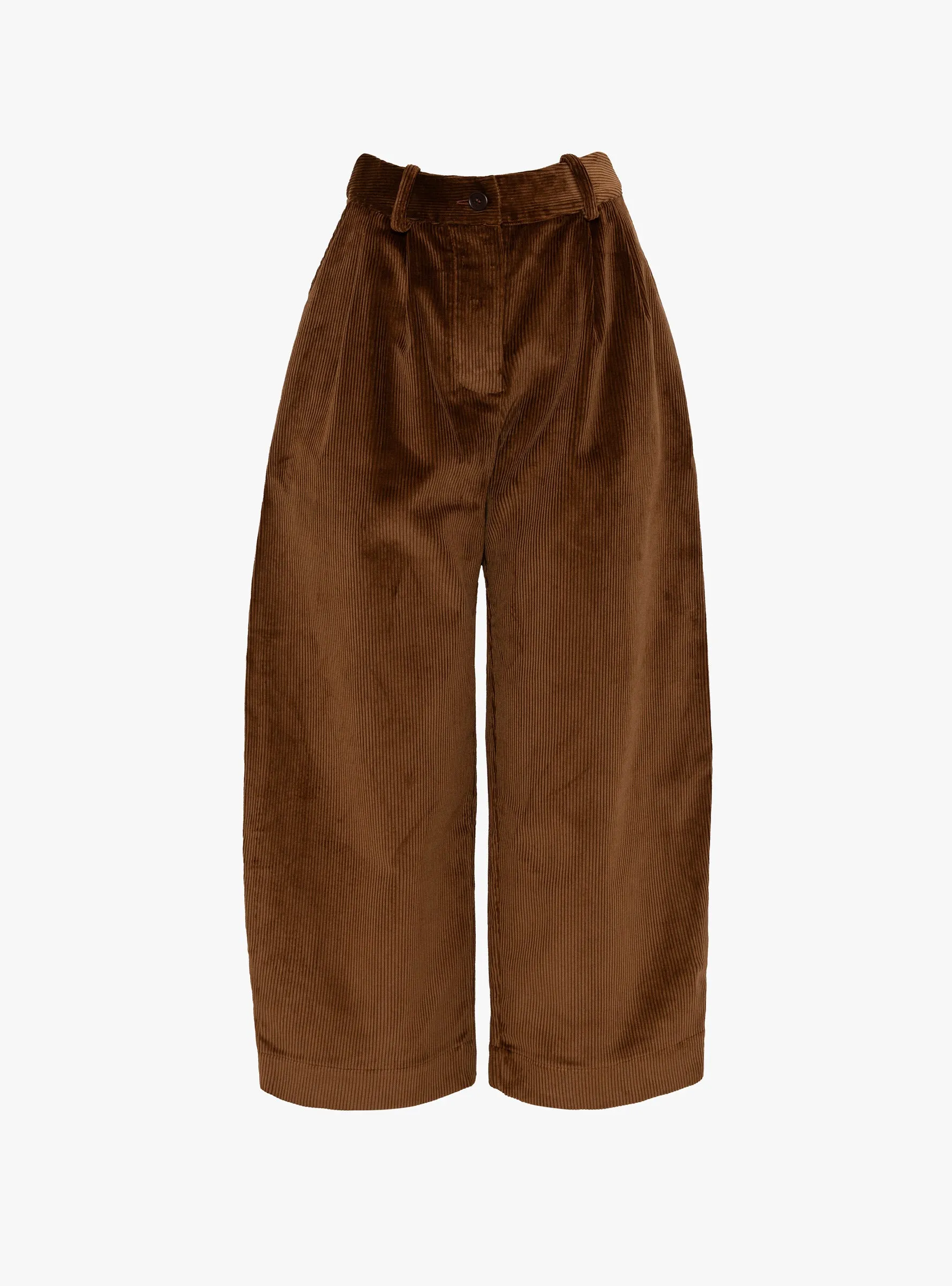 Cotton 8 Wale Cord Robyn Trouser Tan sold by Garbstore