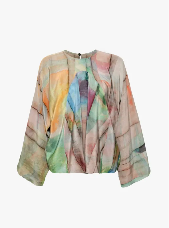 Silk Top Multi Print 09 sold by Garbstore
