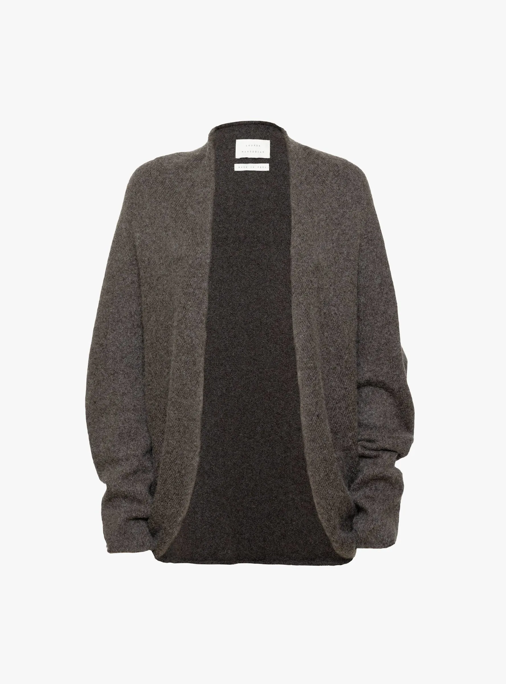 Soft Horizontal Cardigan Blackened sold by Garbstore