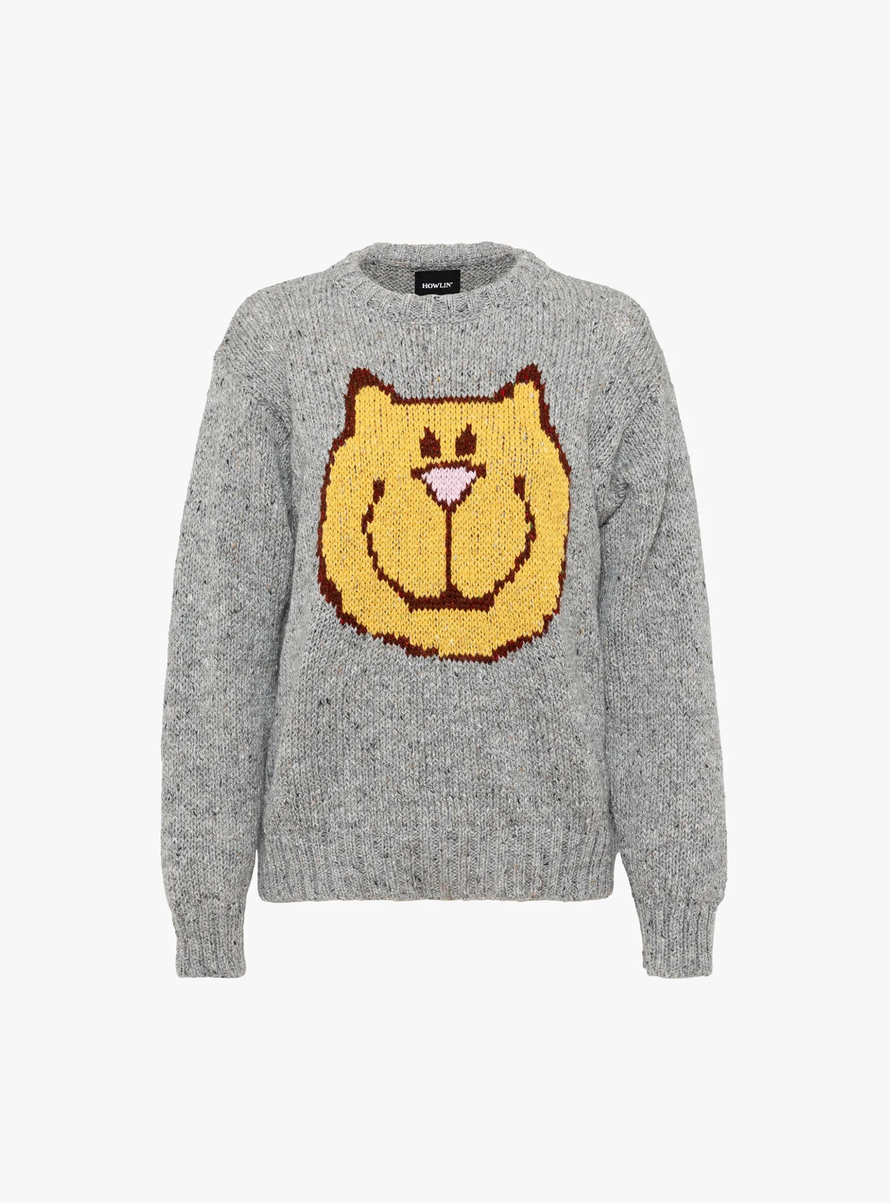 Smiling Face Jumper Silver sold by Garbstore