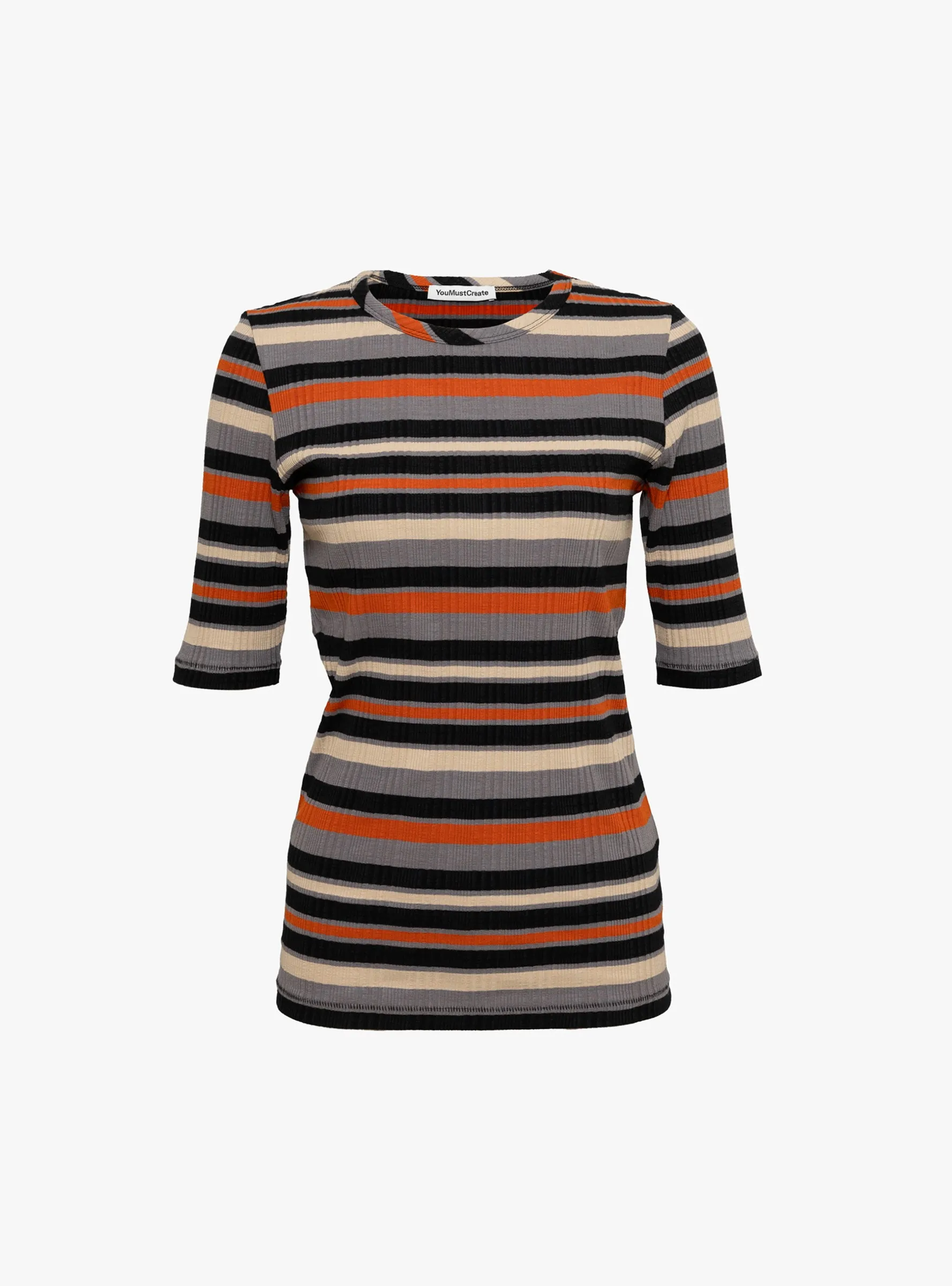 Charlotte Short Sleeve Top Multi sold by Garbstore