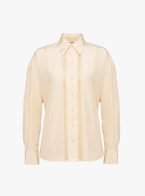 Lace Shirt Cream made by Cordera