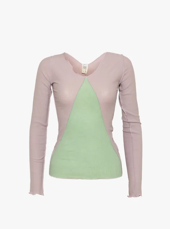 Phy Long Sleeve Tee Verbe Purple and Green made by Baserange