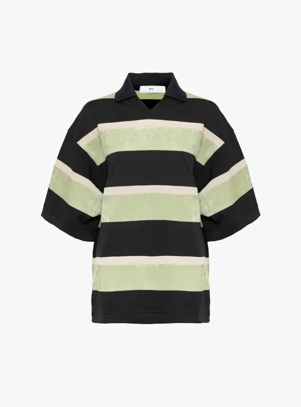 Velvet Border Short Sleeve Jersey Light Green sold by Garbstore