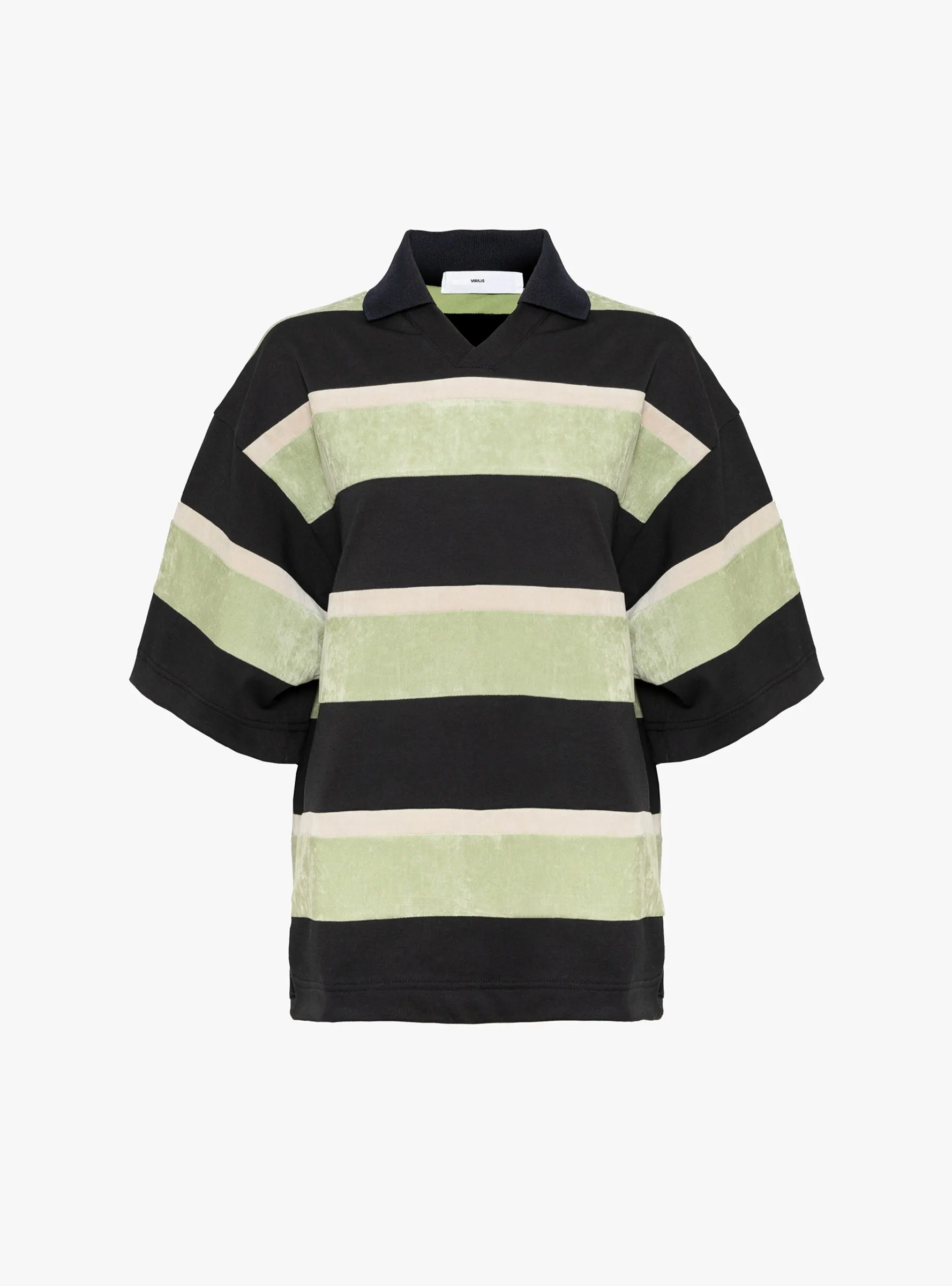 Velvet Border Short Sleeve Jersey Light Green sold by Garbstore