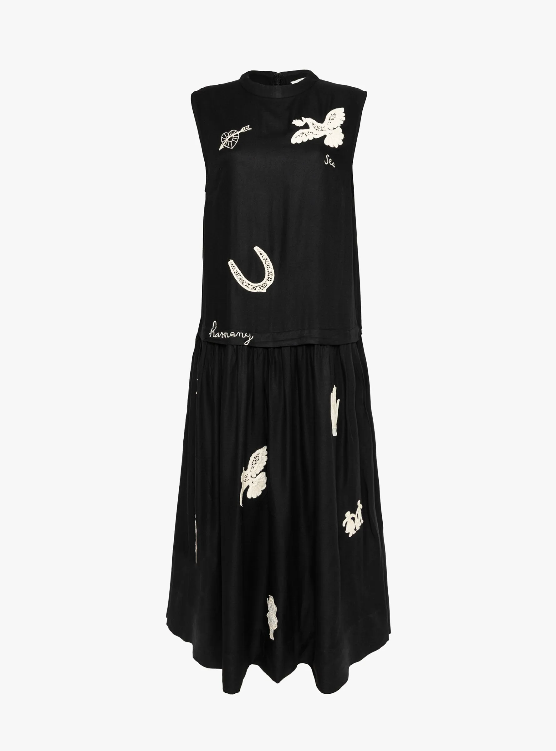 Ellison Solid Tank Midi Dress Black sold by Garbstore