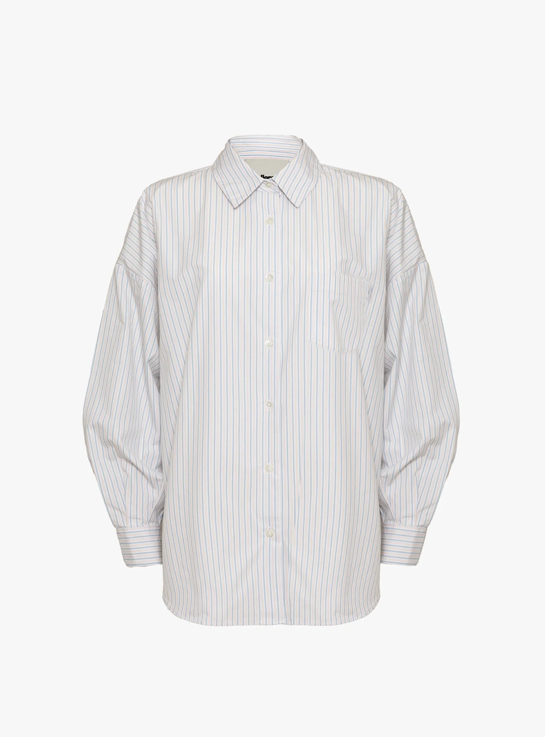 Georgia Shirt White, Blue and Pink Stripe sold by Garbstore