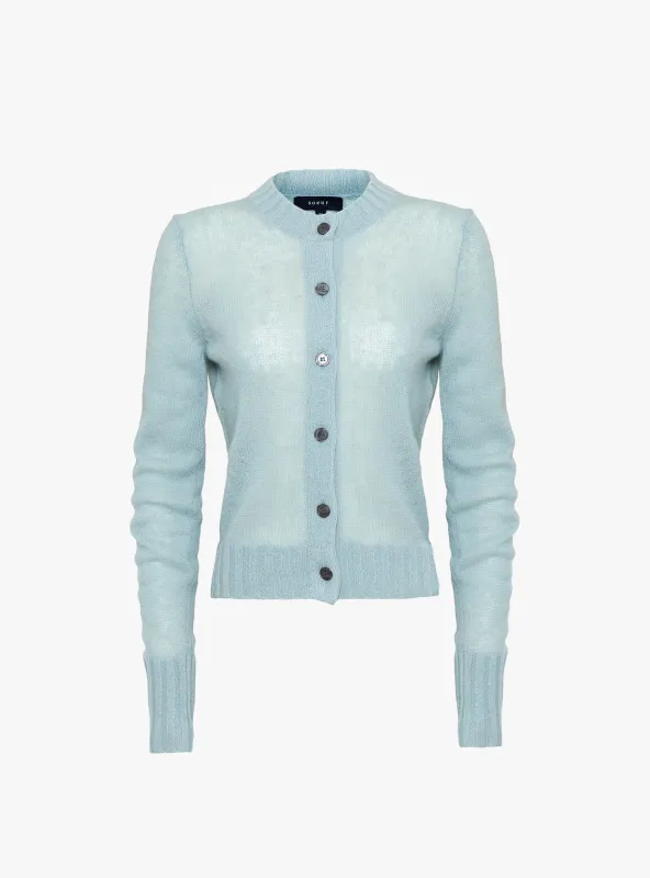 Griffith Cardigan Celadon Blue made by soeur