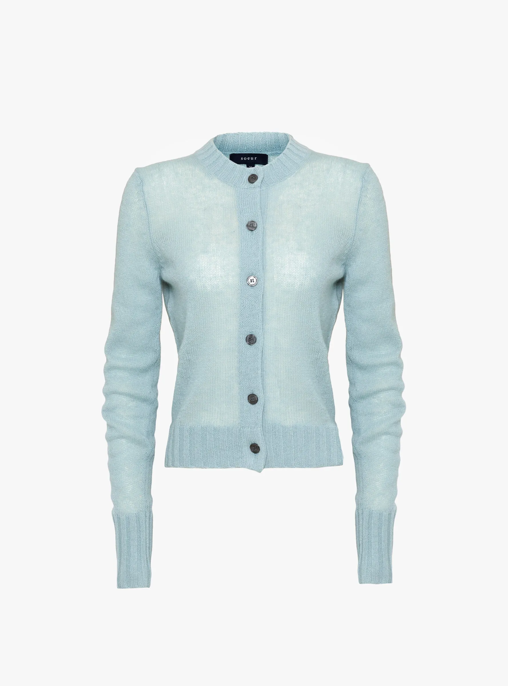 Griffith Cardigan Celadon Blue sold by Garbstore