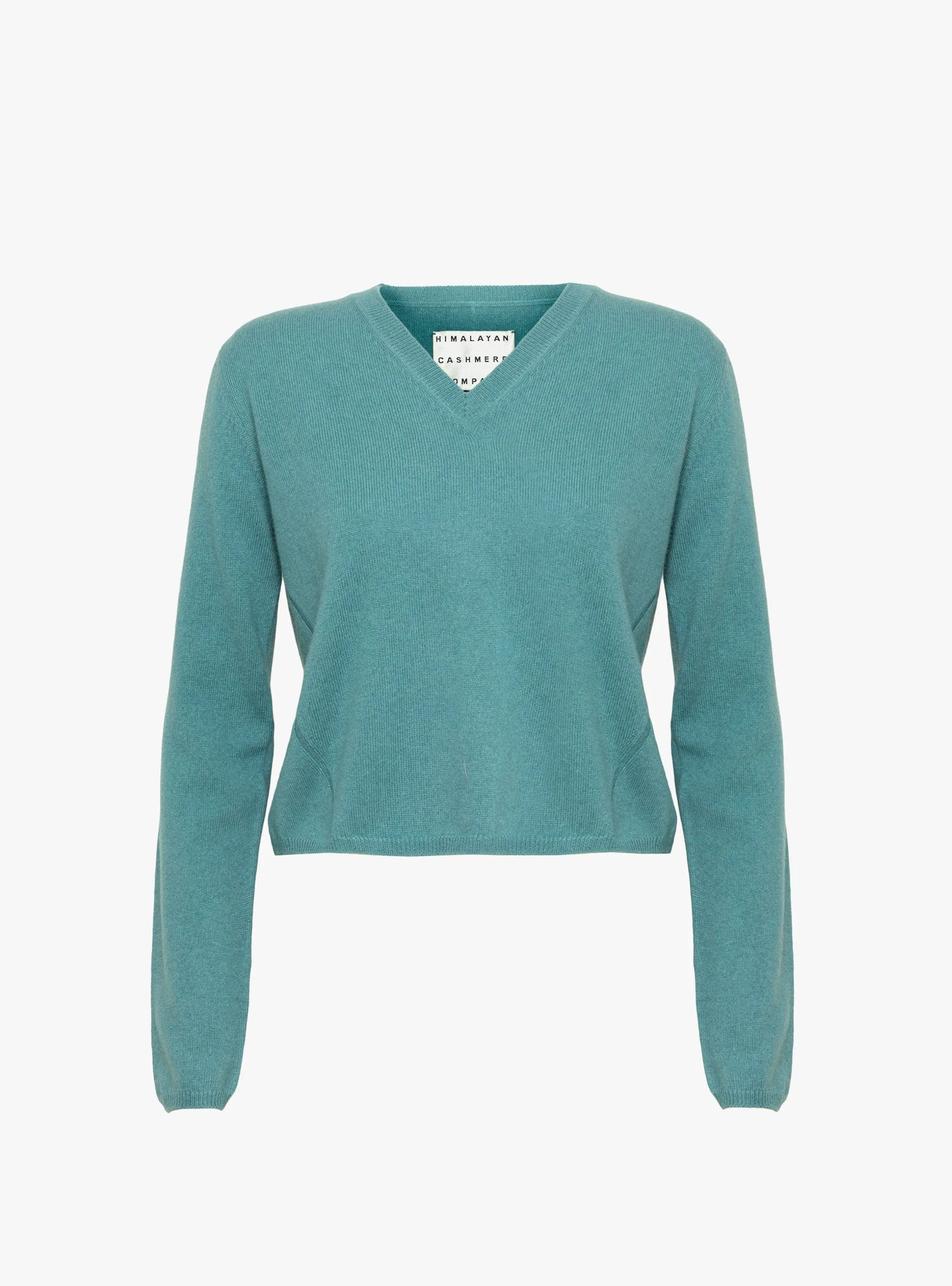 Fitted Crop V-Neck Jumper Myrtle sold by Garbstore