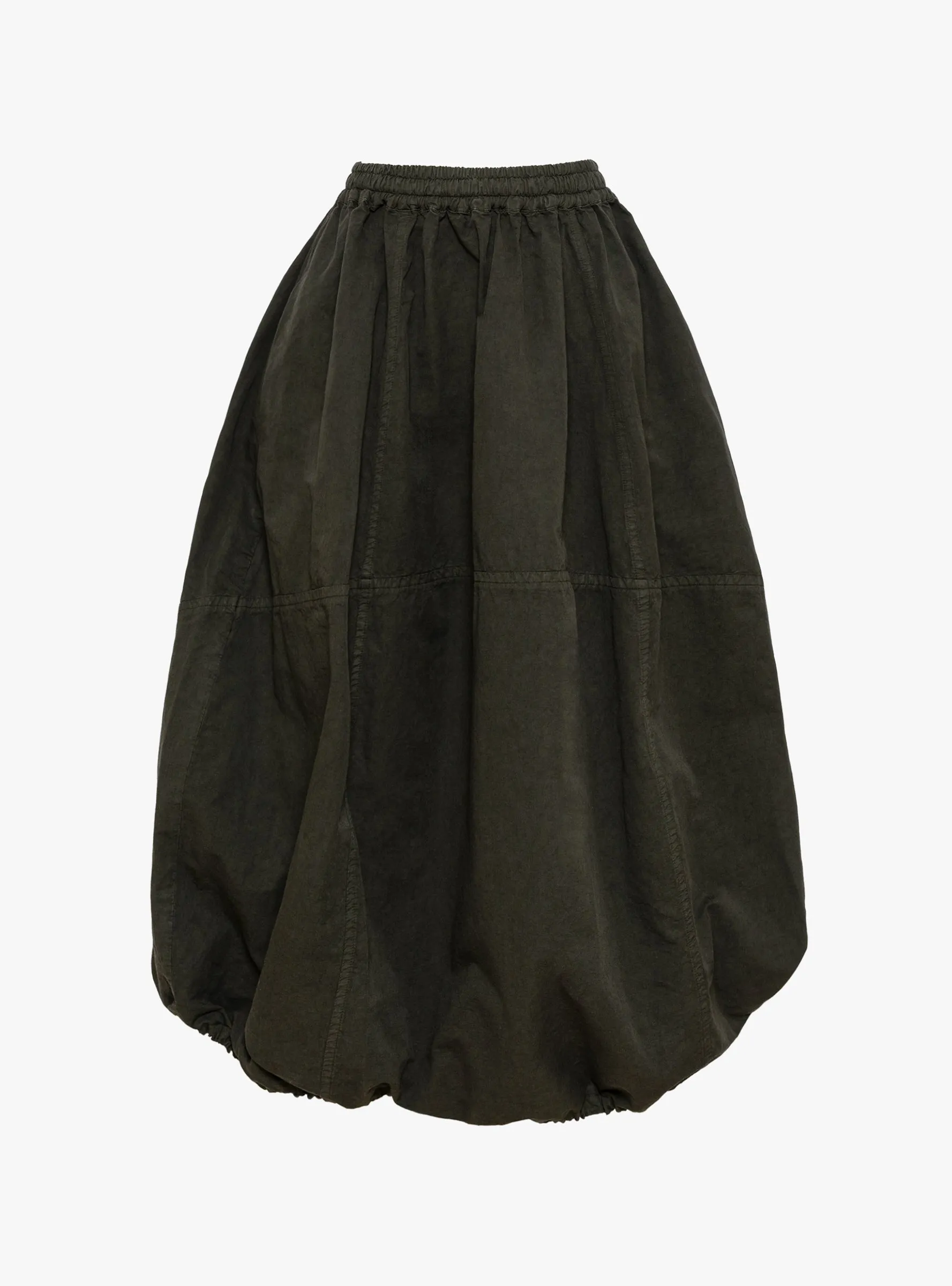 Parachute Skirt Dark Green sold by Garbstore
