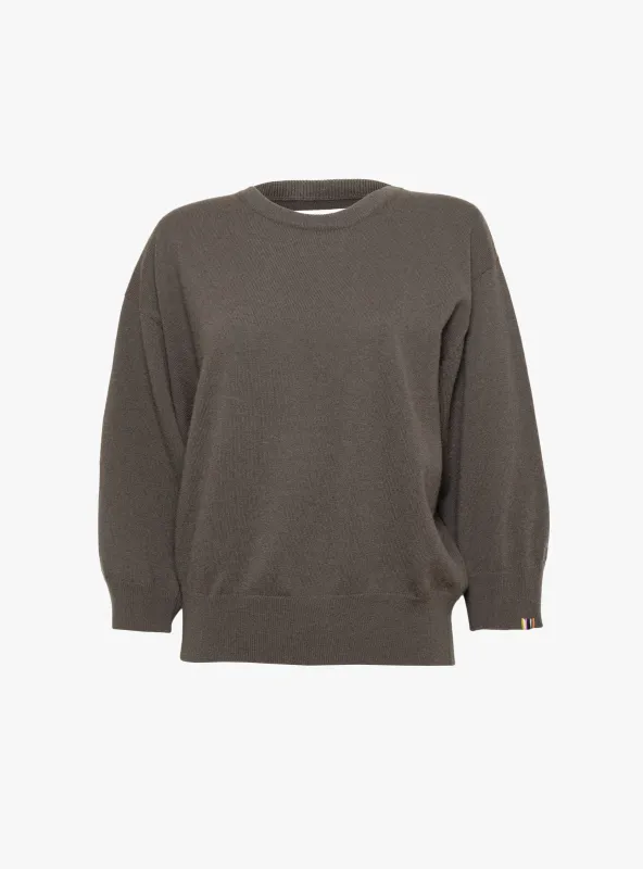 No 398 Jewel Jumper Mud made by extreme cashmere