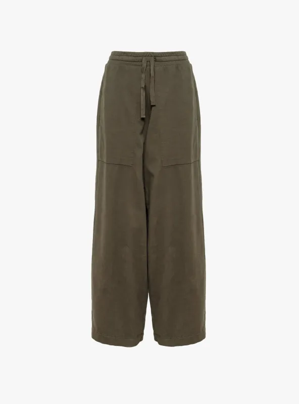 U Reformer Twill Jersey Pants Coffee Brown made by Girls of Dust