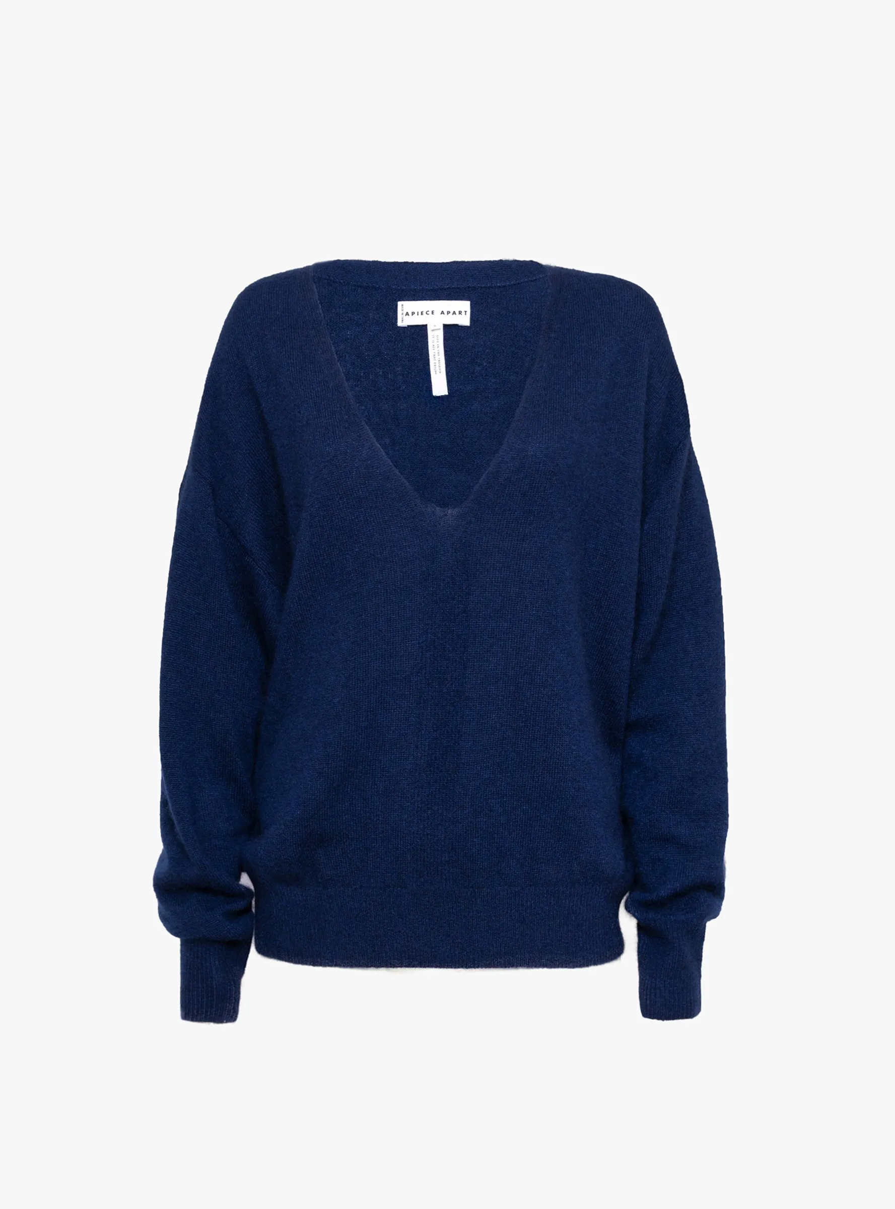 Softest Silk Cashmere V-Neck Jumper Eclipse sold by Garbstore