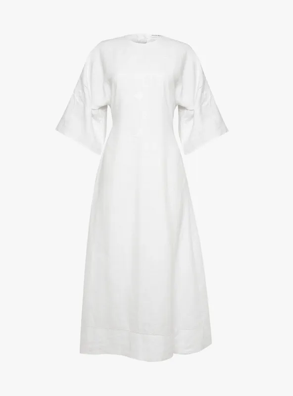 Napkin Ring Dress Off White made by Garbstore