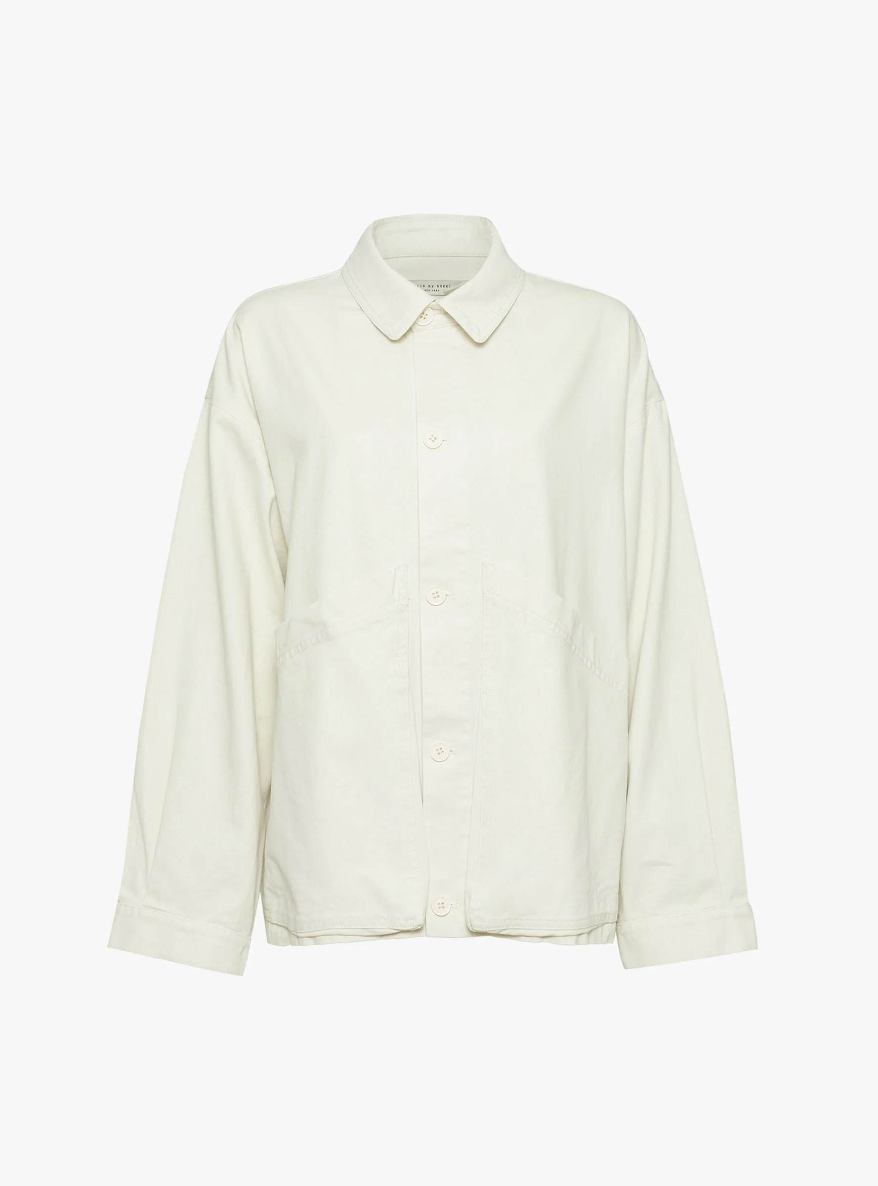 Signature Panel Pockets Jacket Pearl White sold by Garbstore