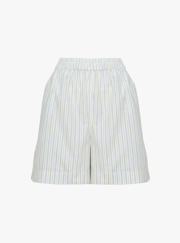 Edgar Shorts Yellow and Blue Stripe made by Skall Studio