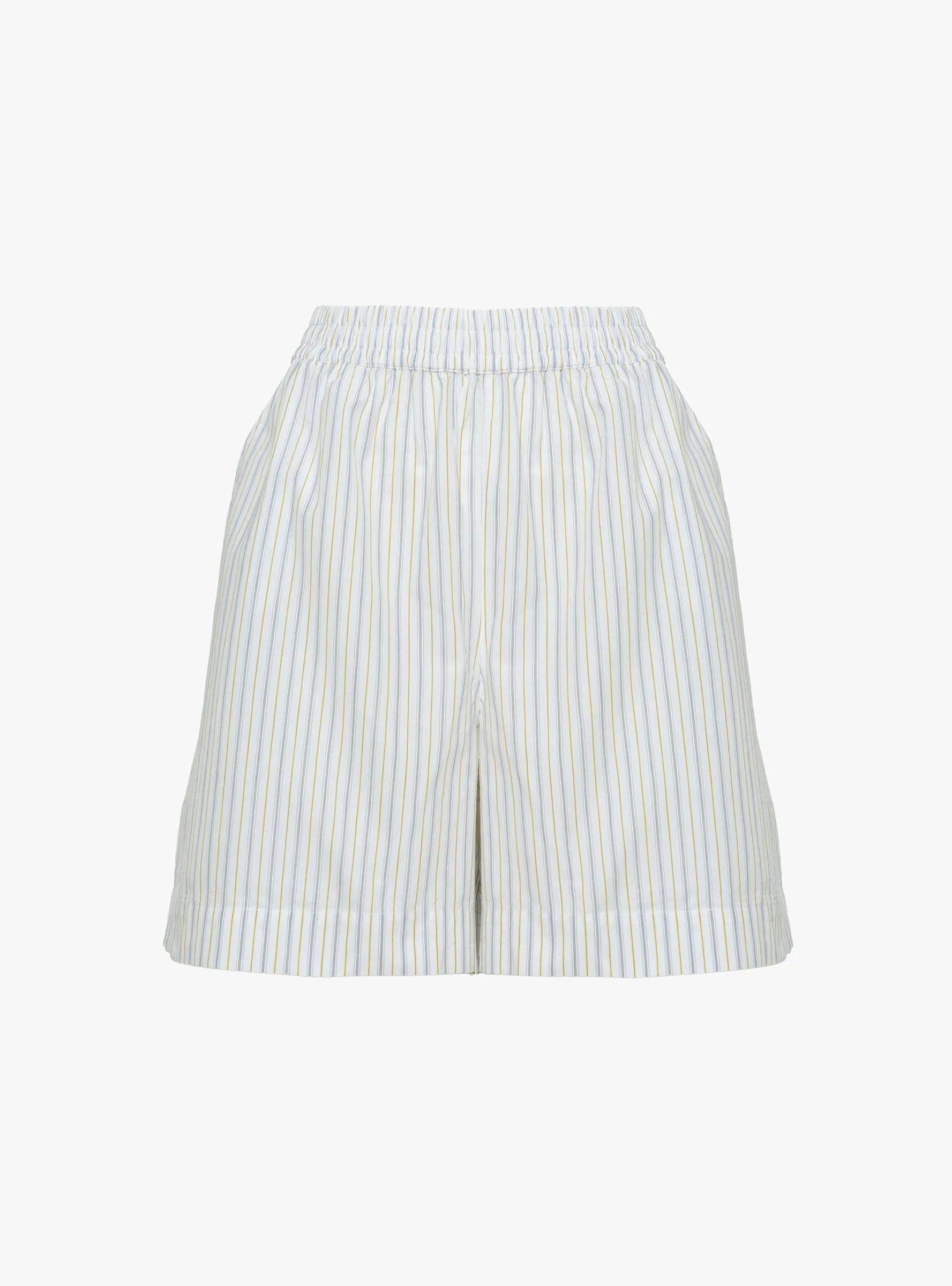 Edgar Shorts Yellow and Blue Stripe sold by Garbstore