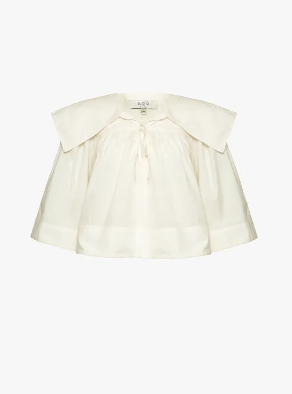 Lois Twill Top Cream made by Sea