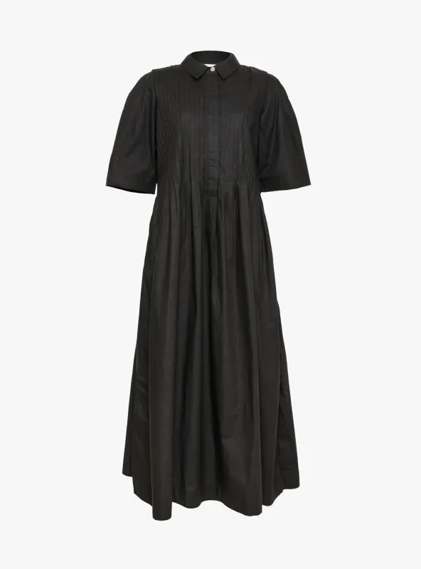 Dot Shirtdress Black made by Skall Studio